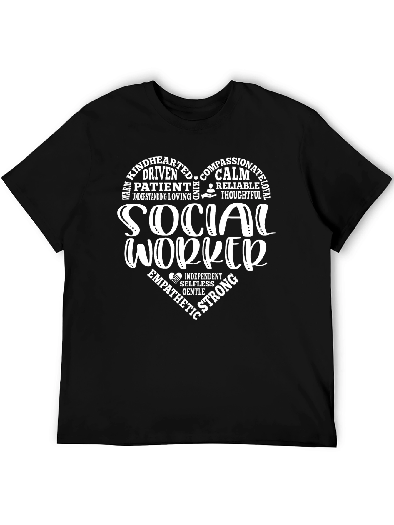 Social Worker Heart Graphic Tee
