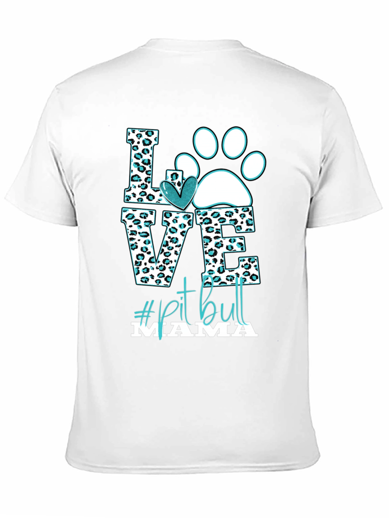 Love Pitbull Mama Graphic T-Shirt