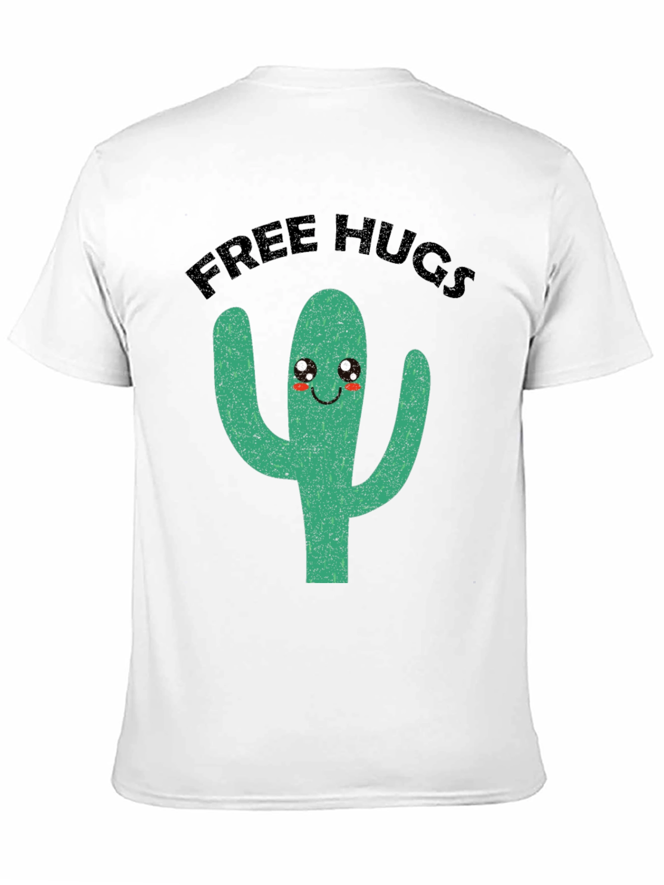 Free Hugs Cactus Graphic Tee - Funny Cute T-Shirt