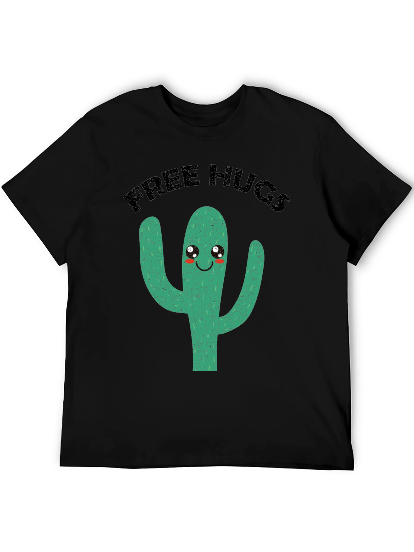 Free Hugs Cactus Graphic Tee - Funny Cute T-Shirt