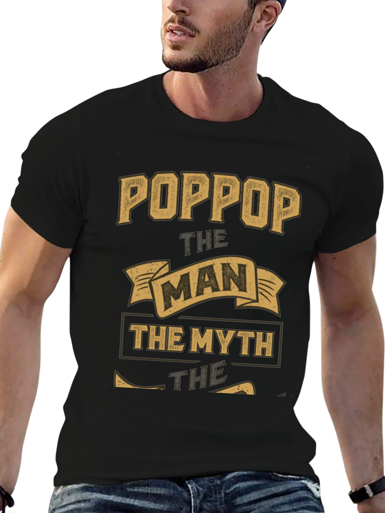 Poppop The Man The Myth Legend Graphic T-Shirt