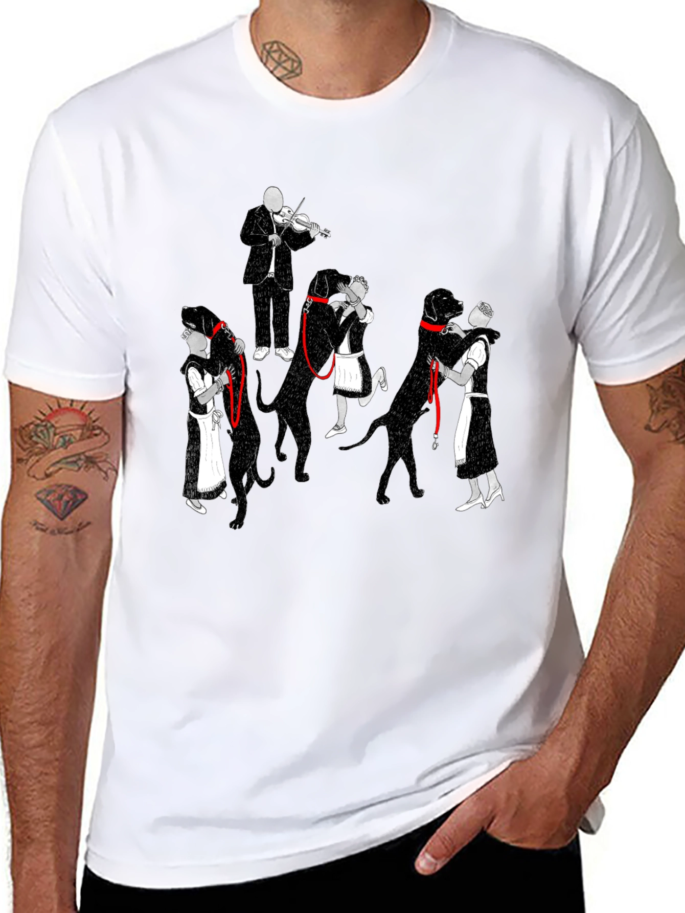 Dog Dance T-Shirt - Black Graphic Tee
