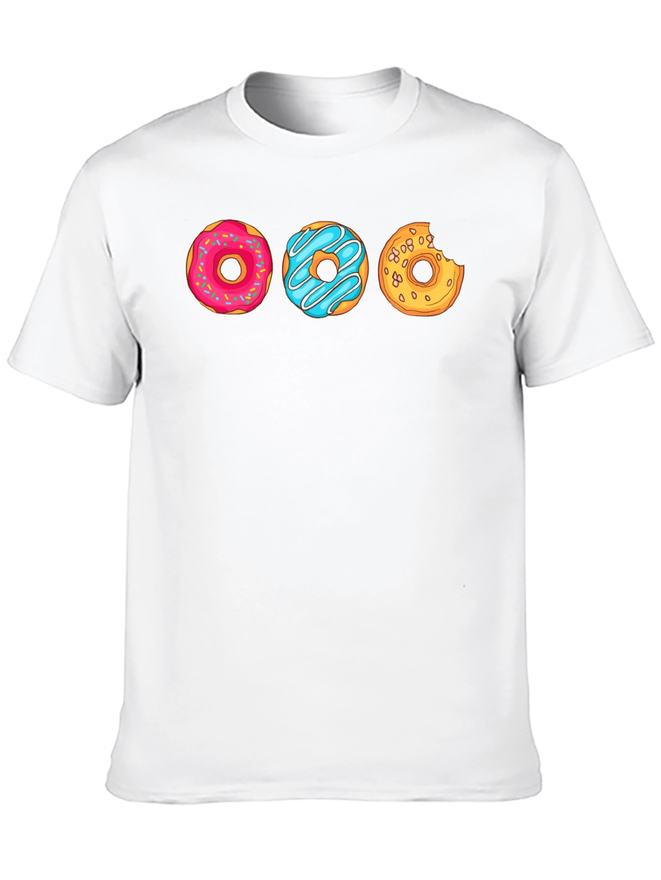Fun Donut Graphic Tee - Black Casual Shirt