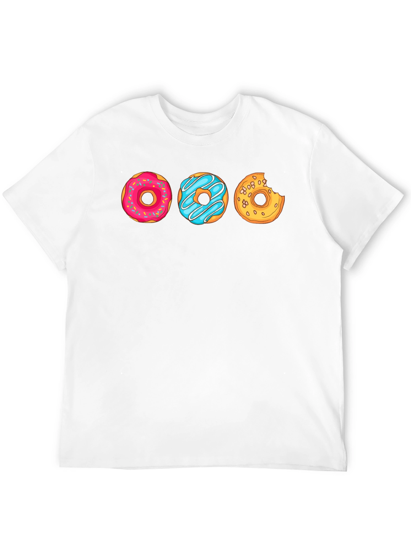 Fun Donut Graphic Tee - Black Casual Shirt