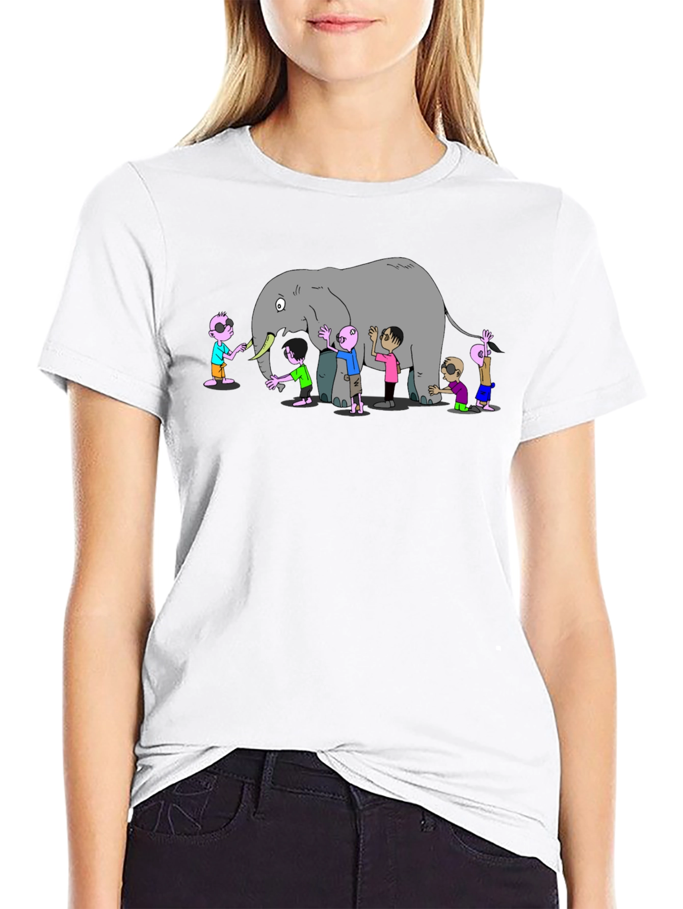 Blind Men & Elephant Graphic T-Shirt