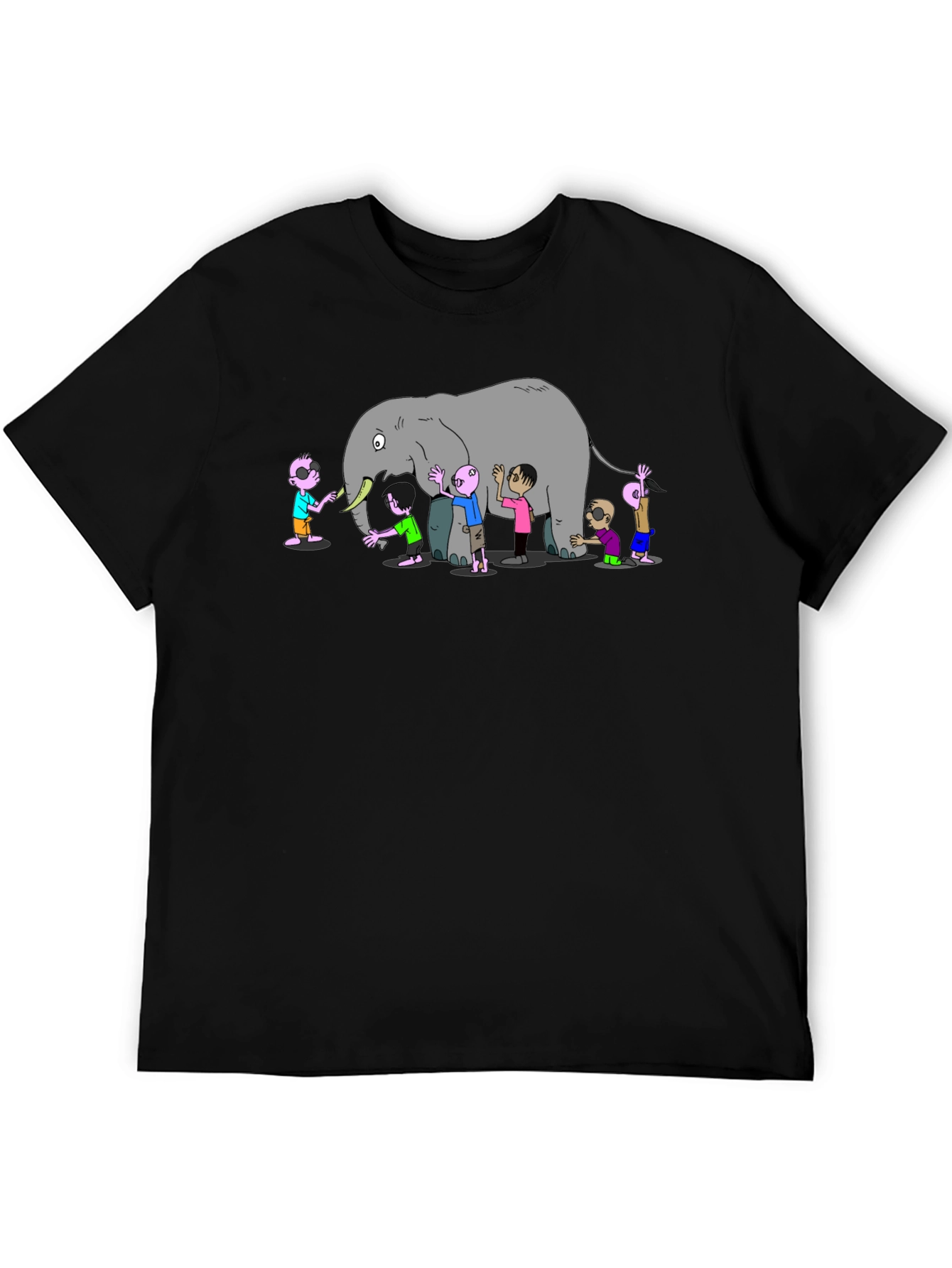 Blind Men & Elephant Graphic T-Shirt