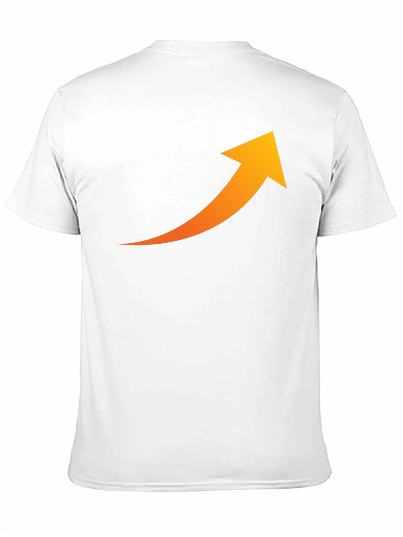 Upward Trend Tee - Black Cotton Arrow Graphic