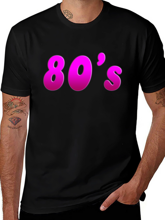 80s Graphic Black T-Shirt