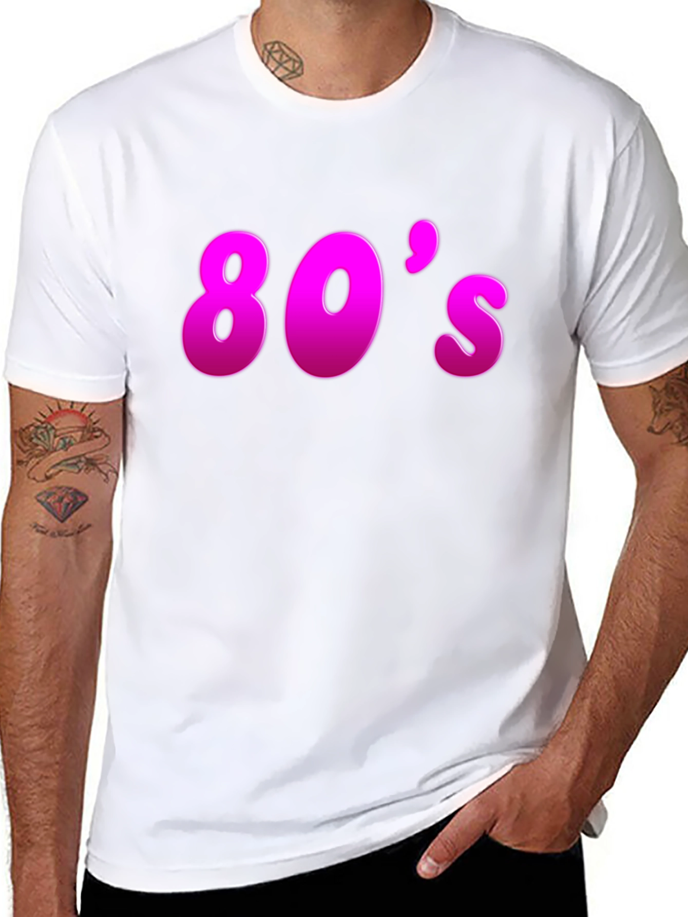 80s Graphic Black T-Shirt
