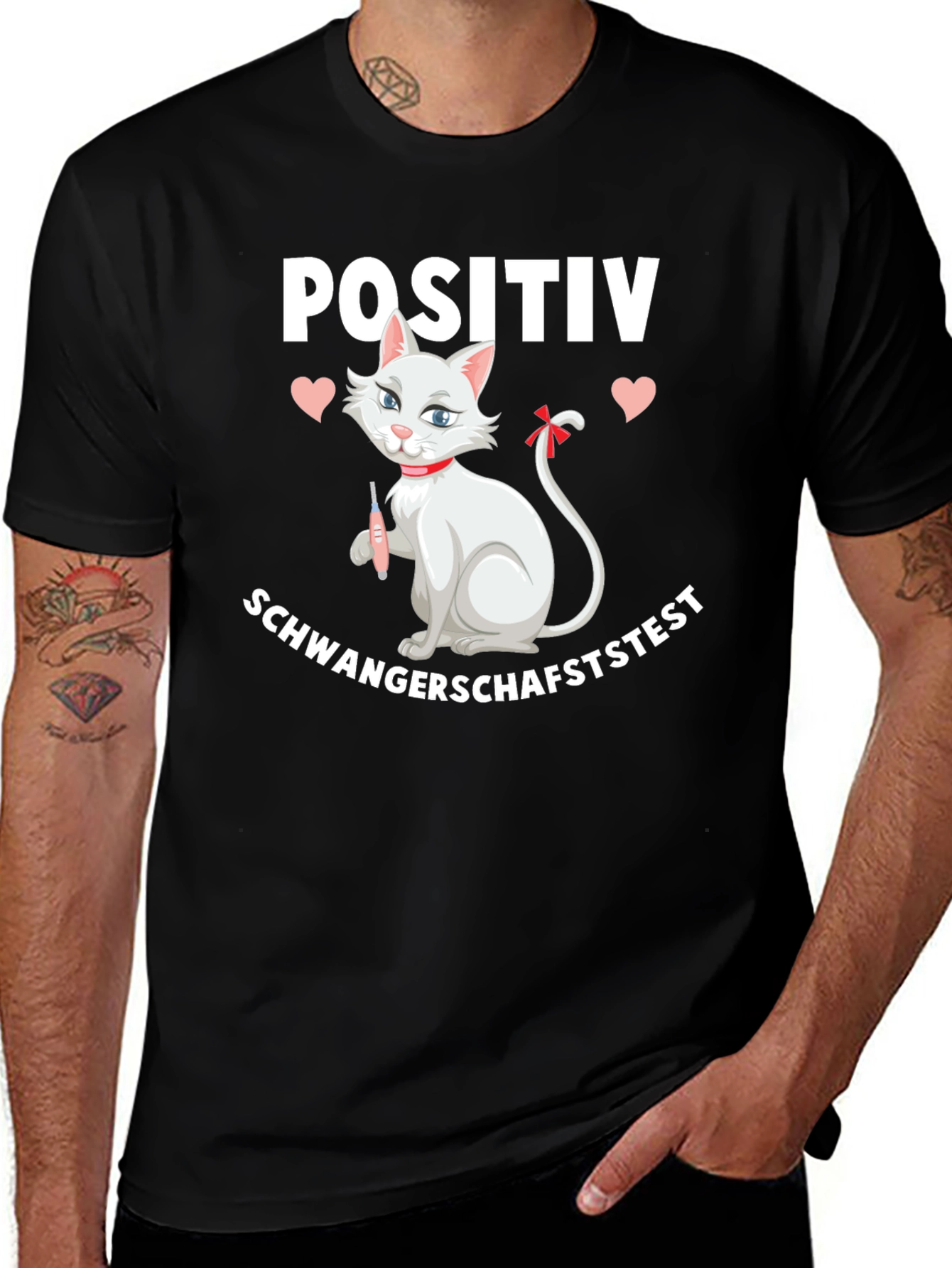 Positive Pregnancy Test Cat Shirt