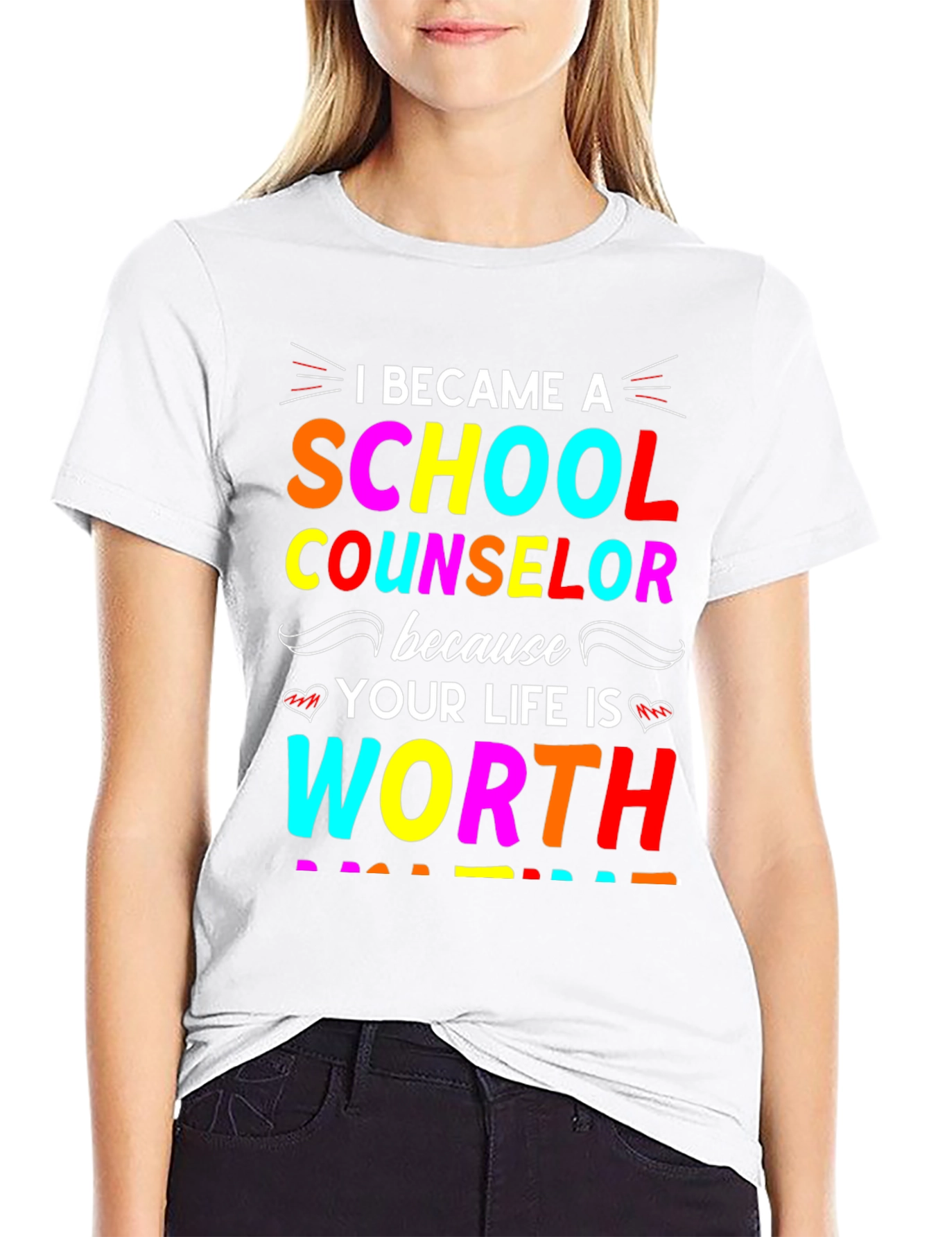School Counselor Worth It Graphic T-Shirt