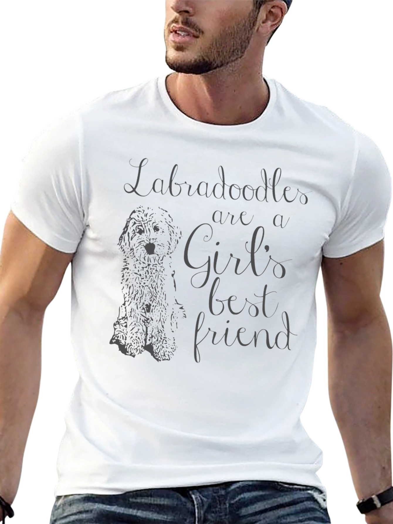 Labradoodle Girls Best Friend Graphic T-Shirt