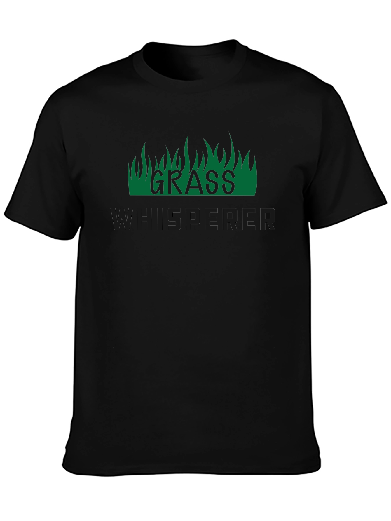 Grass Whisperer Graphic Tee - Black Crew Neck