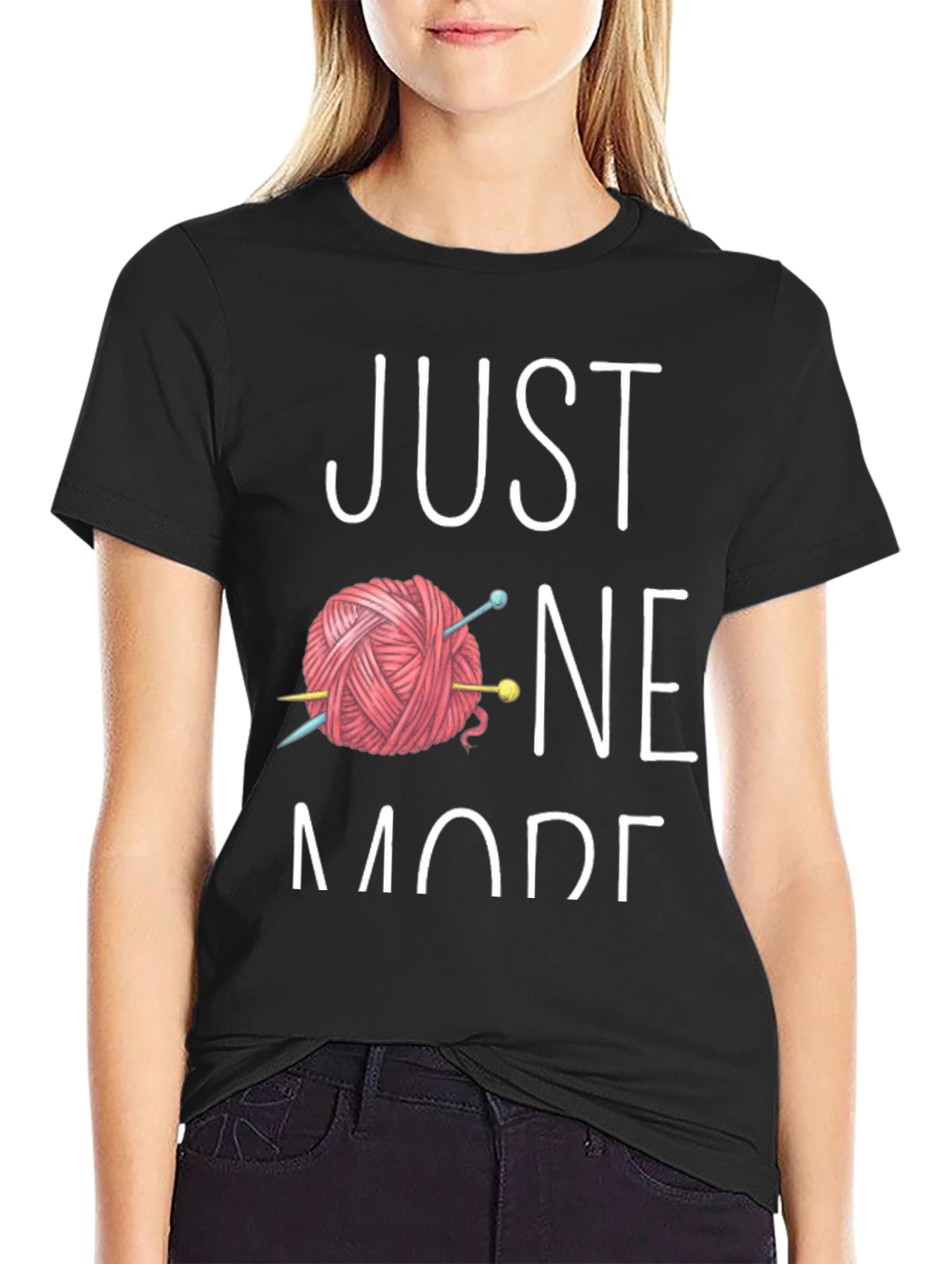 Knitting Lover Tee: Just One More Row!
