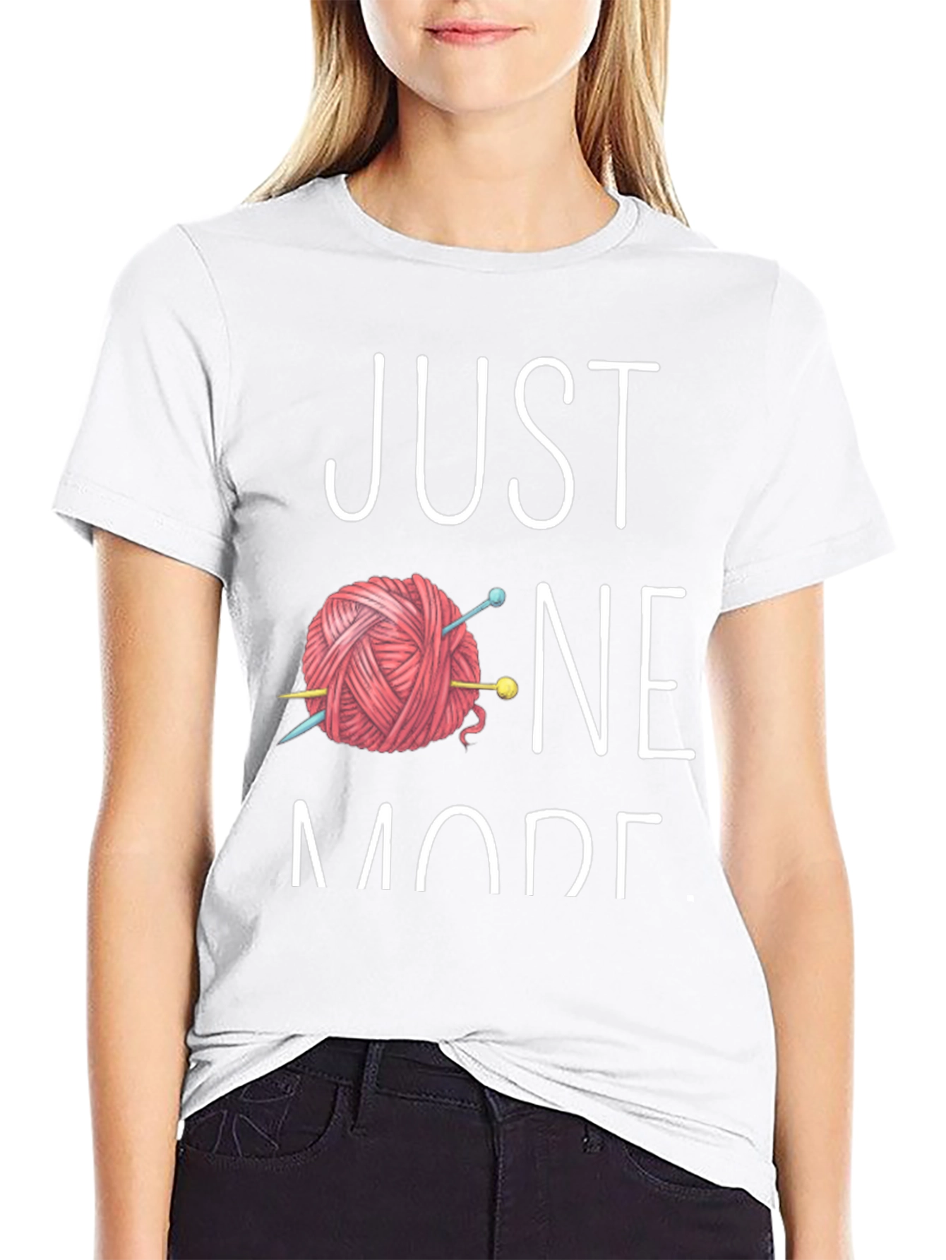 Knitting Lover Tee: Just One More Row!