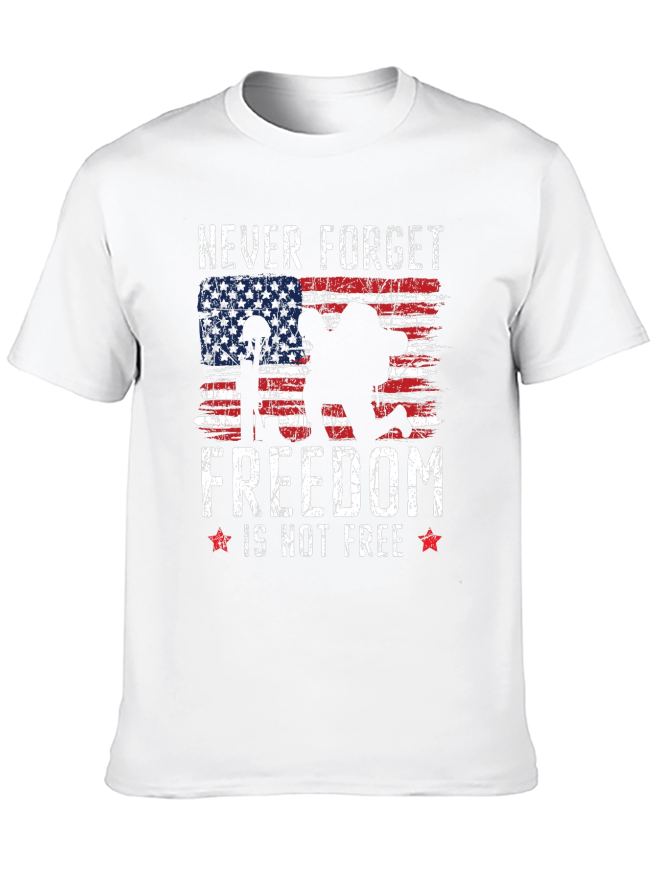 Never Forget Freedom T-Shirt - Patriotic Military Tee