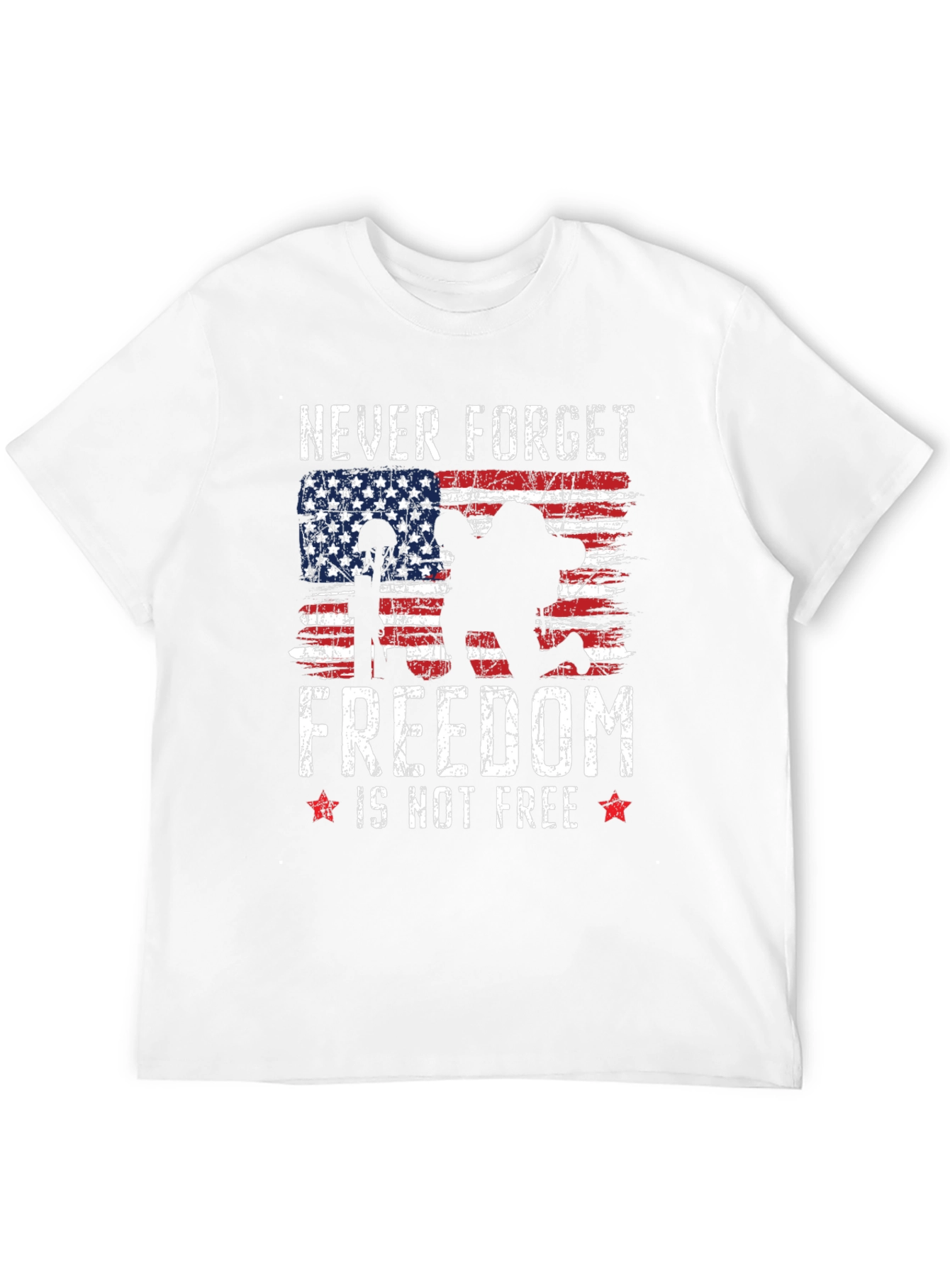 Never Forget Freedom T-Shirt - Patriotic Military Tee