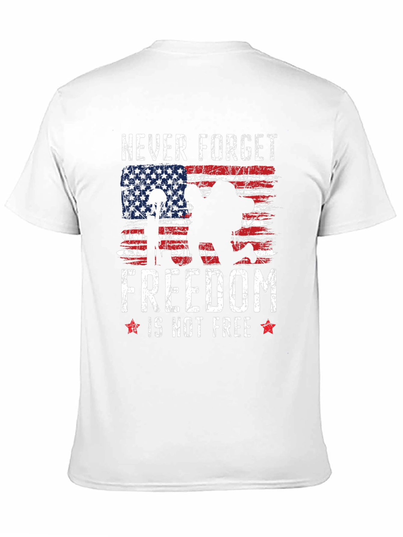 Never Forget Freedom T-Shirt - Patriotic Military Tee
