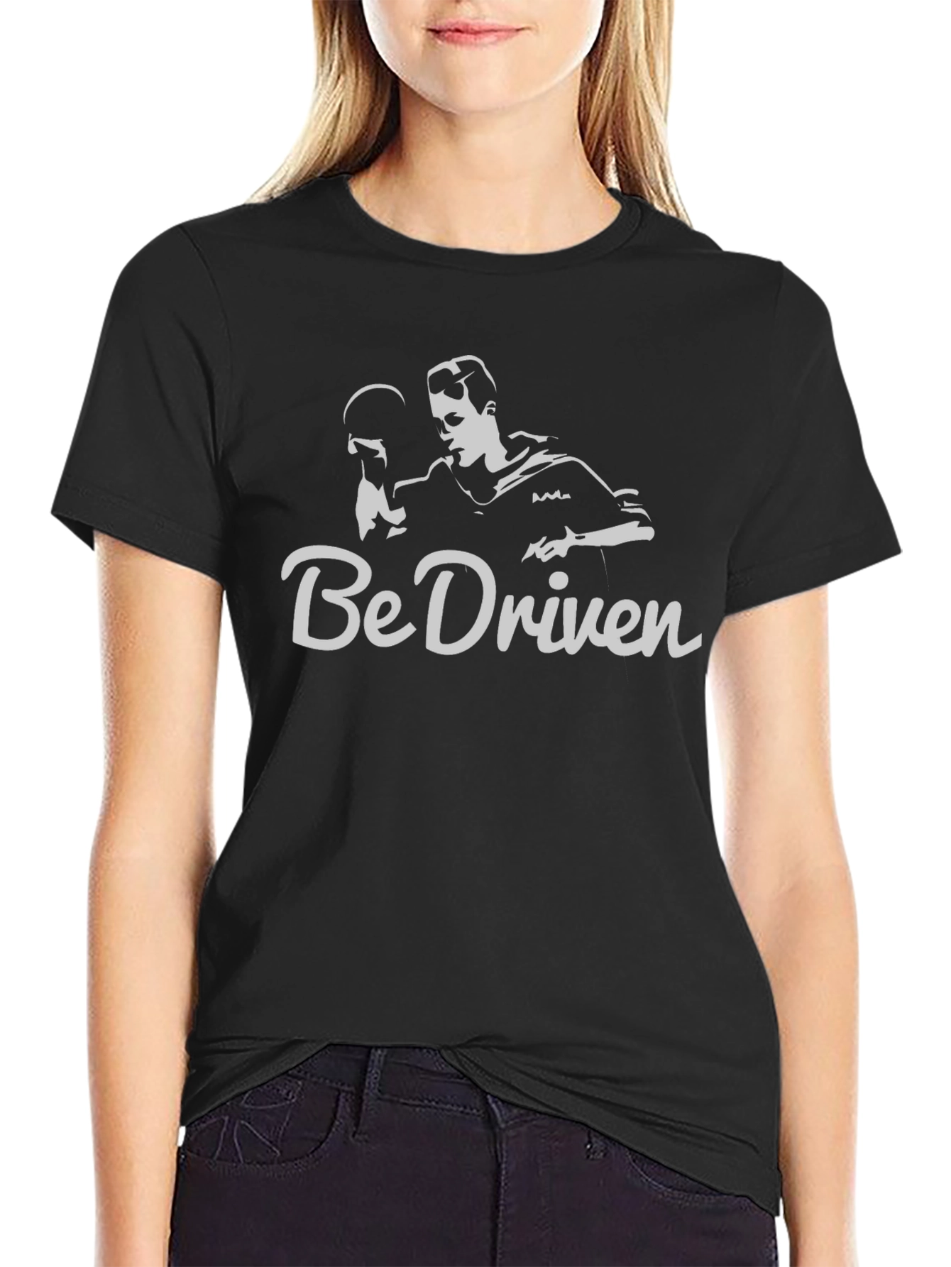 Be Driven T-Shirt: Table Tennis Silhouette Graphic Tee