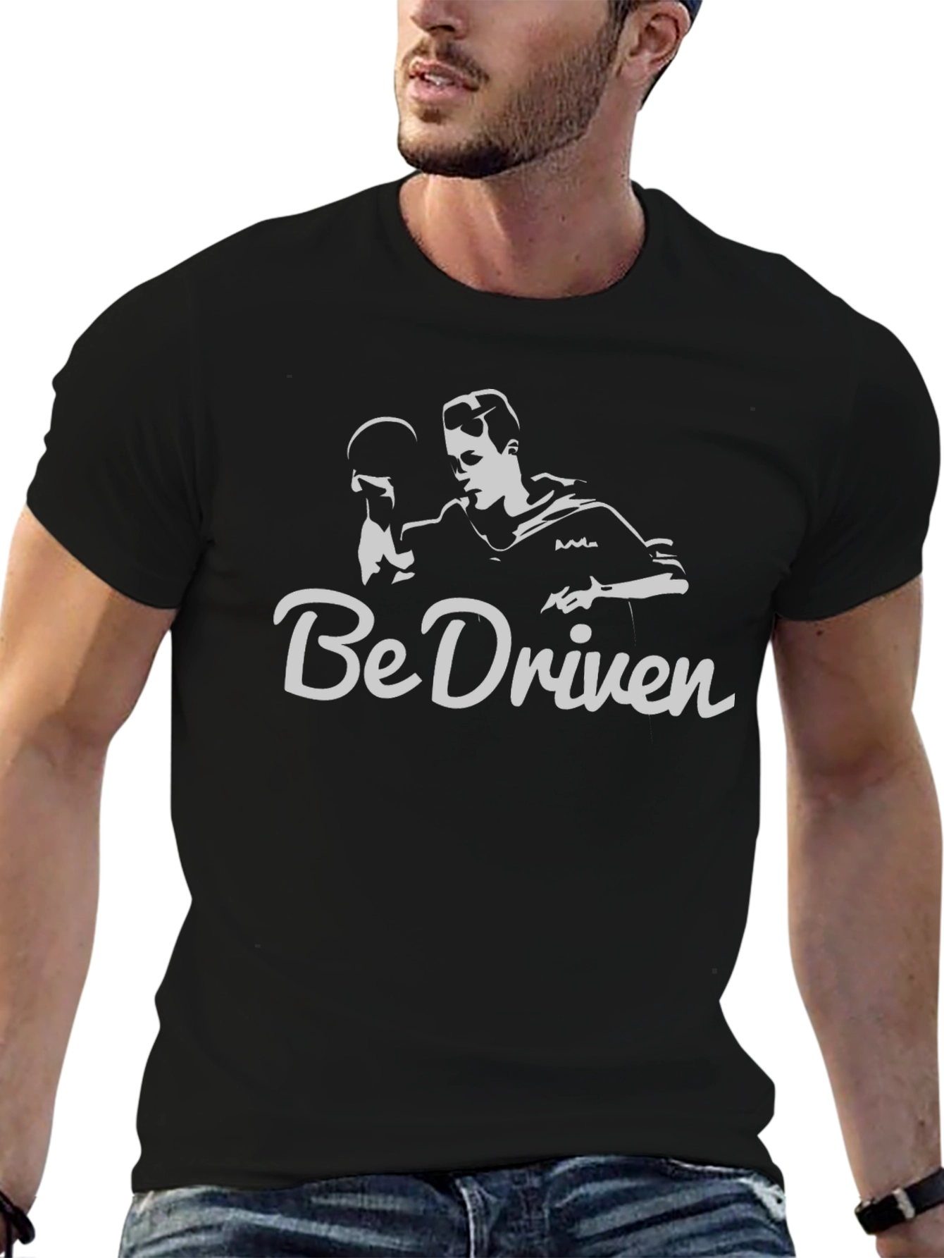 Be Driven T-Shirt: Table Tennis Silhouette Graphic Tee
