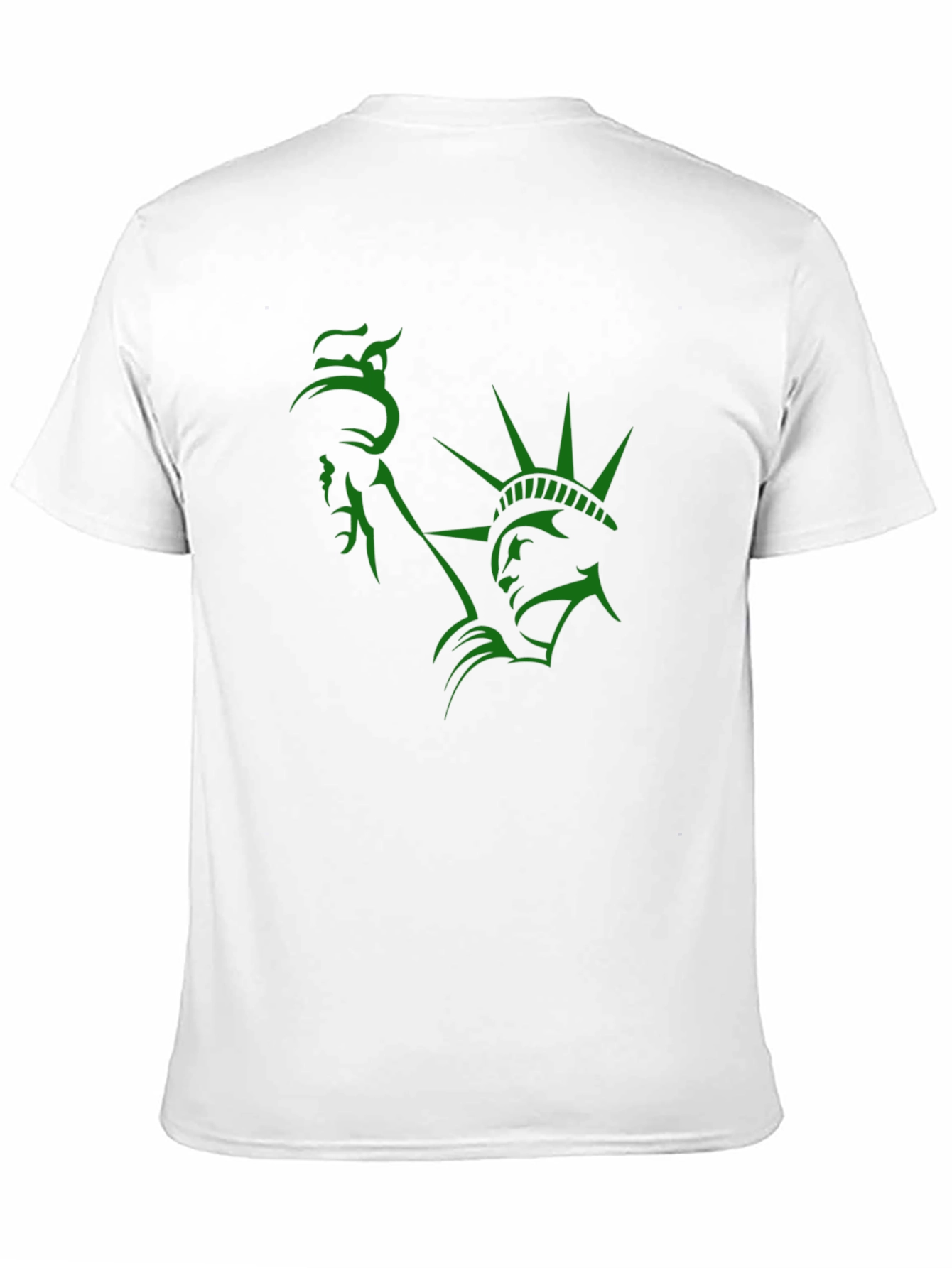 Statue of Liberty Graphic Tee - Black Cotton Blend