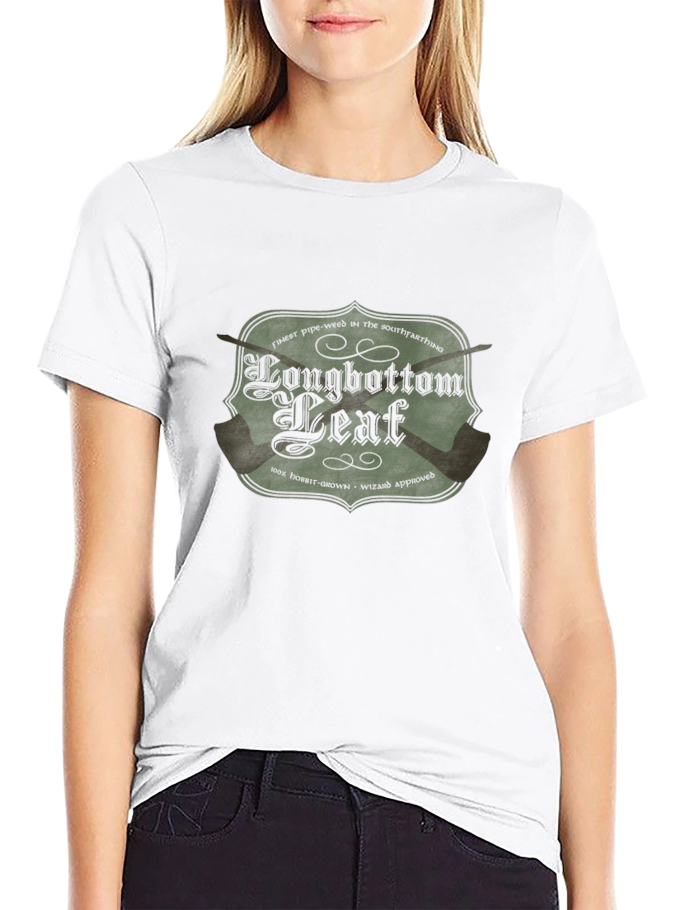 Longbottom Leaf Hobbit Wizard Pipe Weed T-Shirt