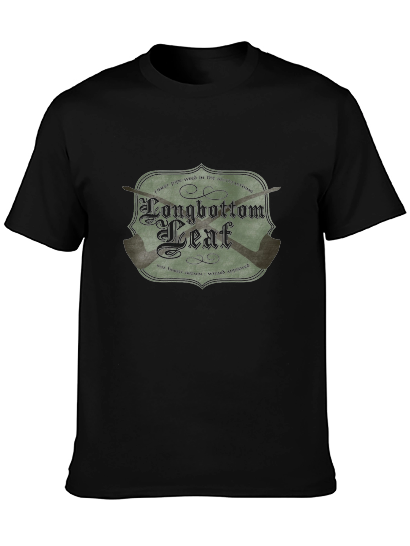 Longbottom Leaf Hobbit Wizard Pipe Weed T-Shirt