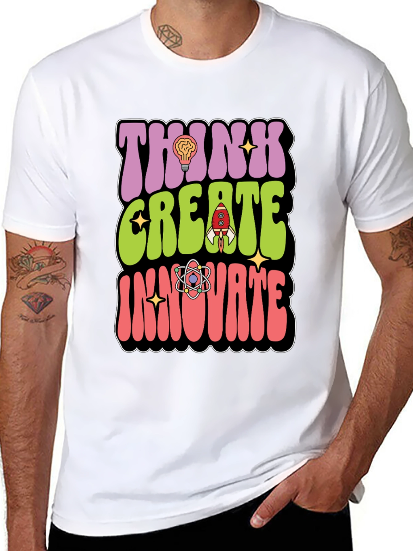 Think Create Innovate Graphic T-Shirt