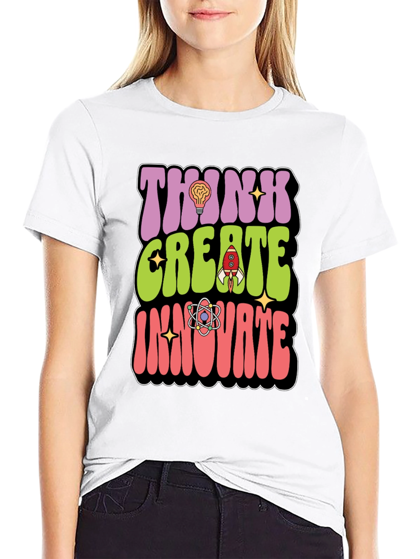 Think Create Innovate Graphic T-Shirt