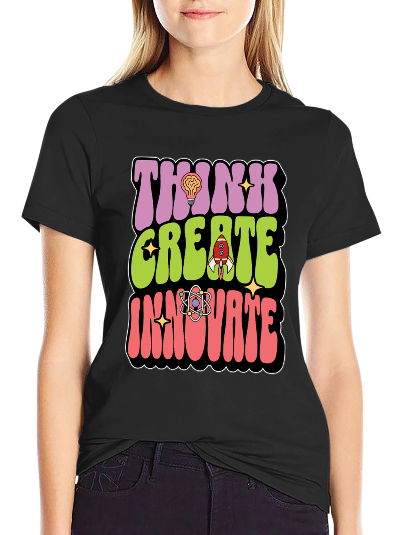 Think Create Innovate Graphic T-Shirt