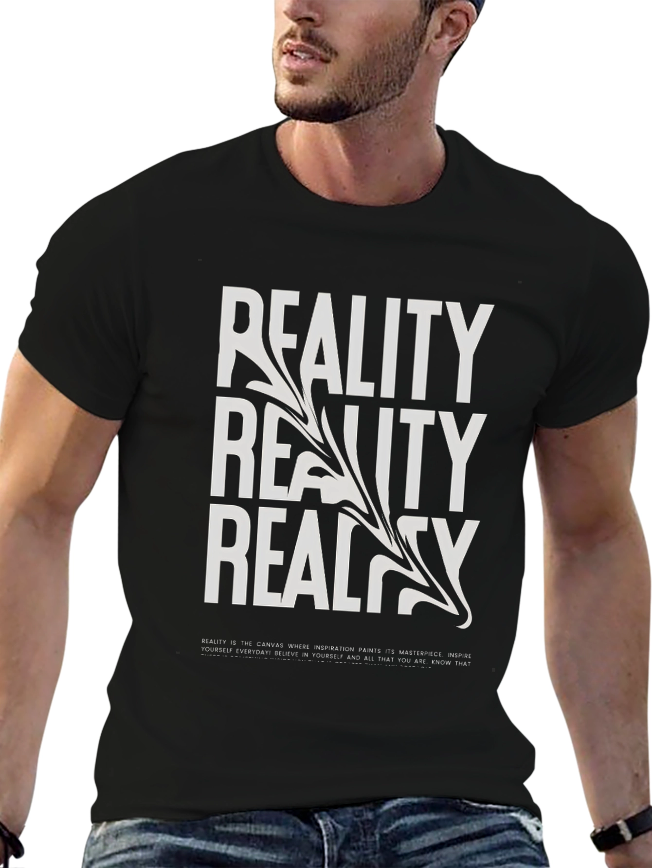 Reality Graphic Print T-Shirt