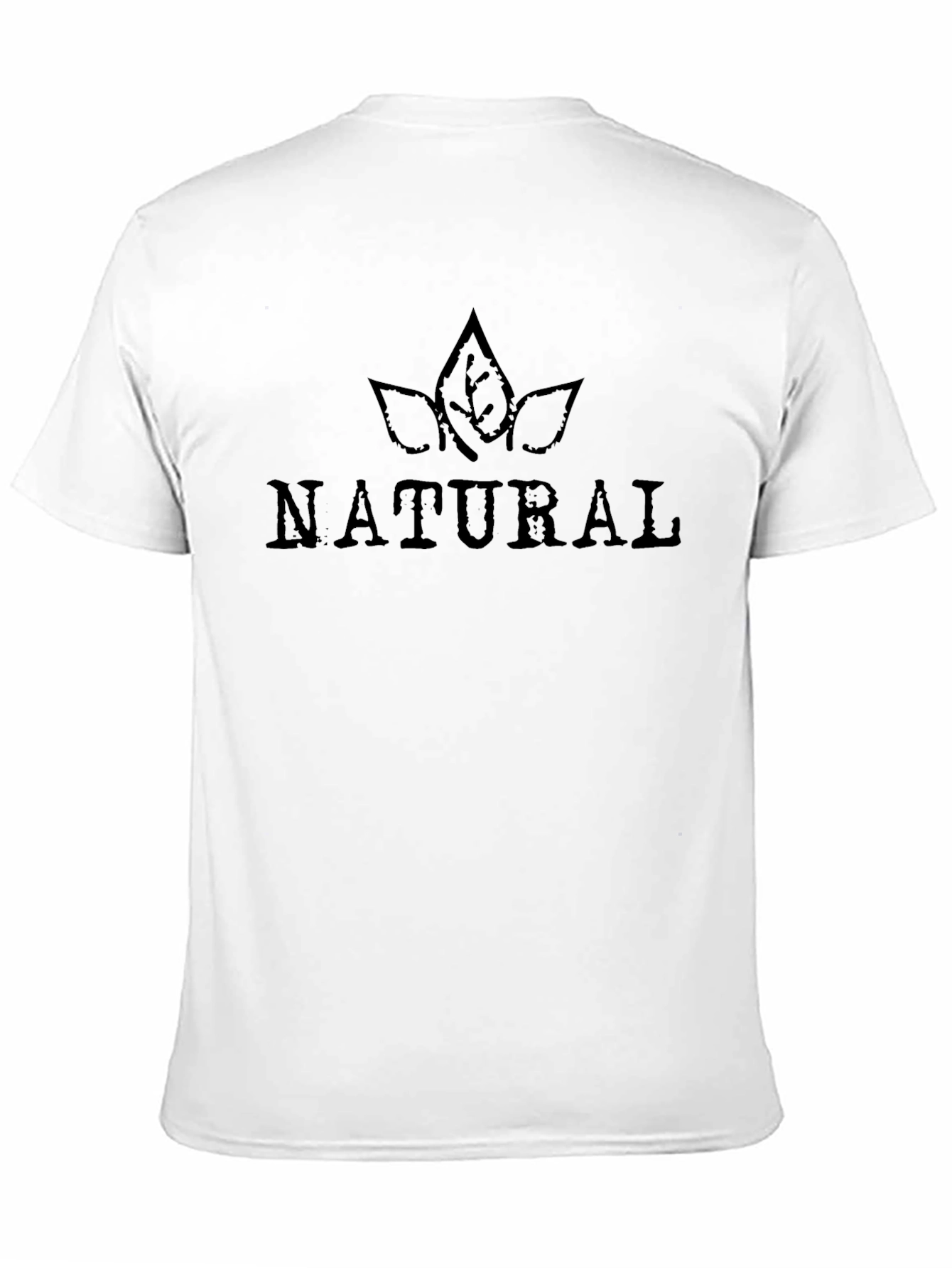 Mens Black Natural Graphic T-Shirt
