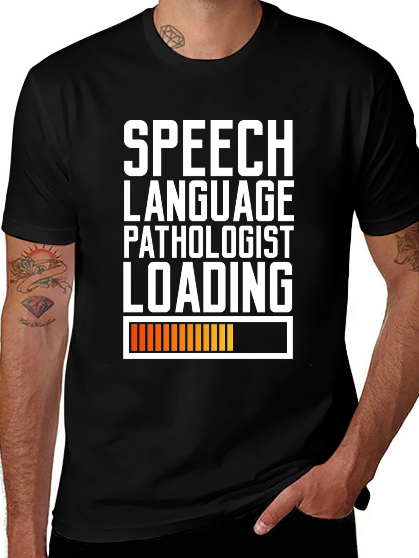 Speech Language Pathologist Loading T-Shirt - Black