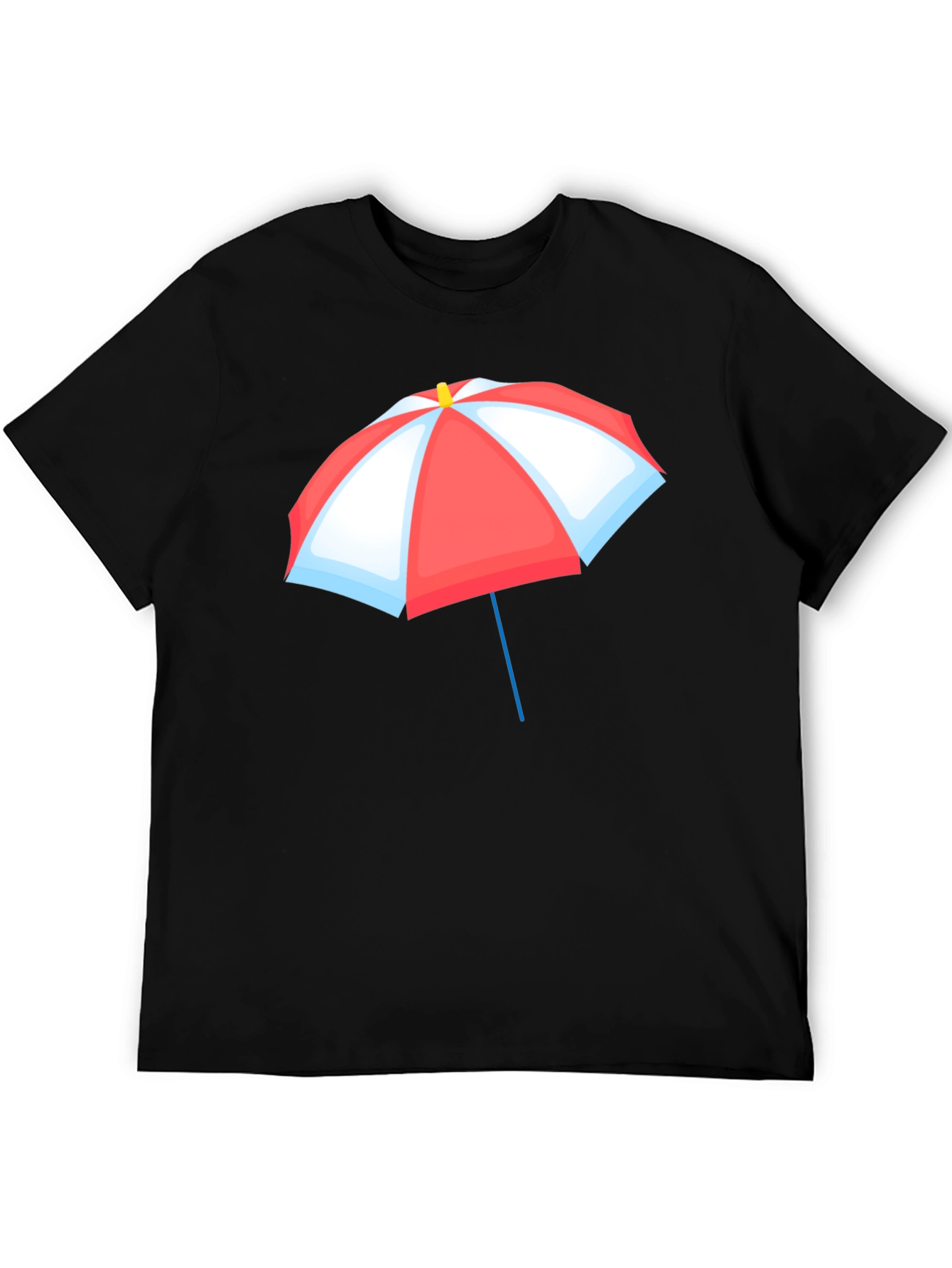 Umbrella Graphic T-Shirt - Black Casual Tee