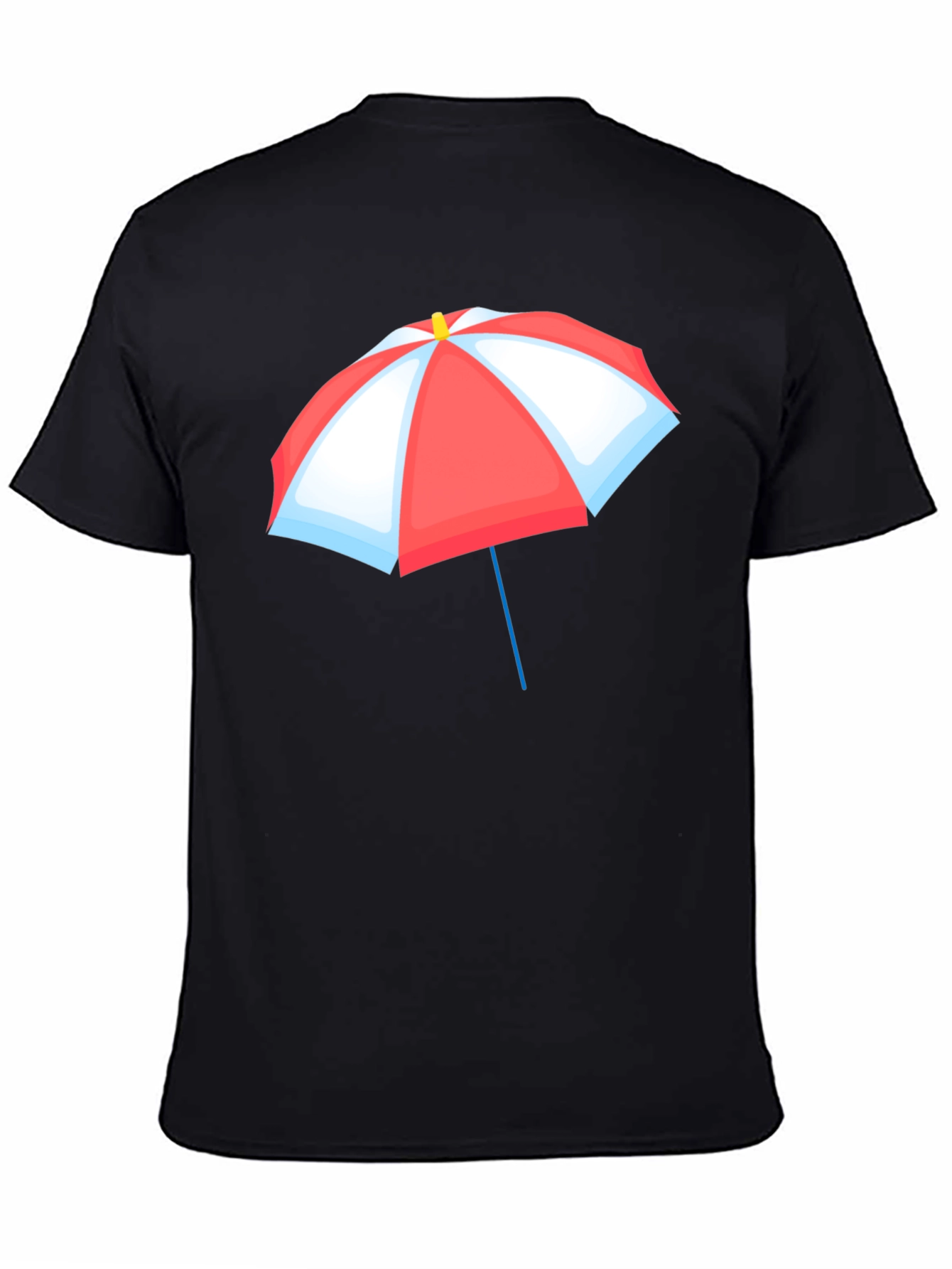 Umbrella Graphic T-Shirt - Black Casual Tee