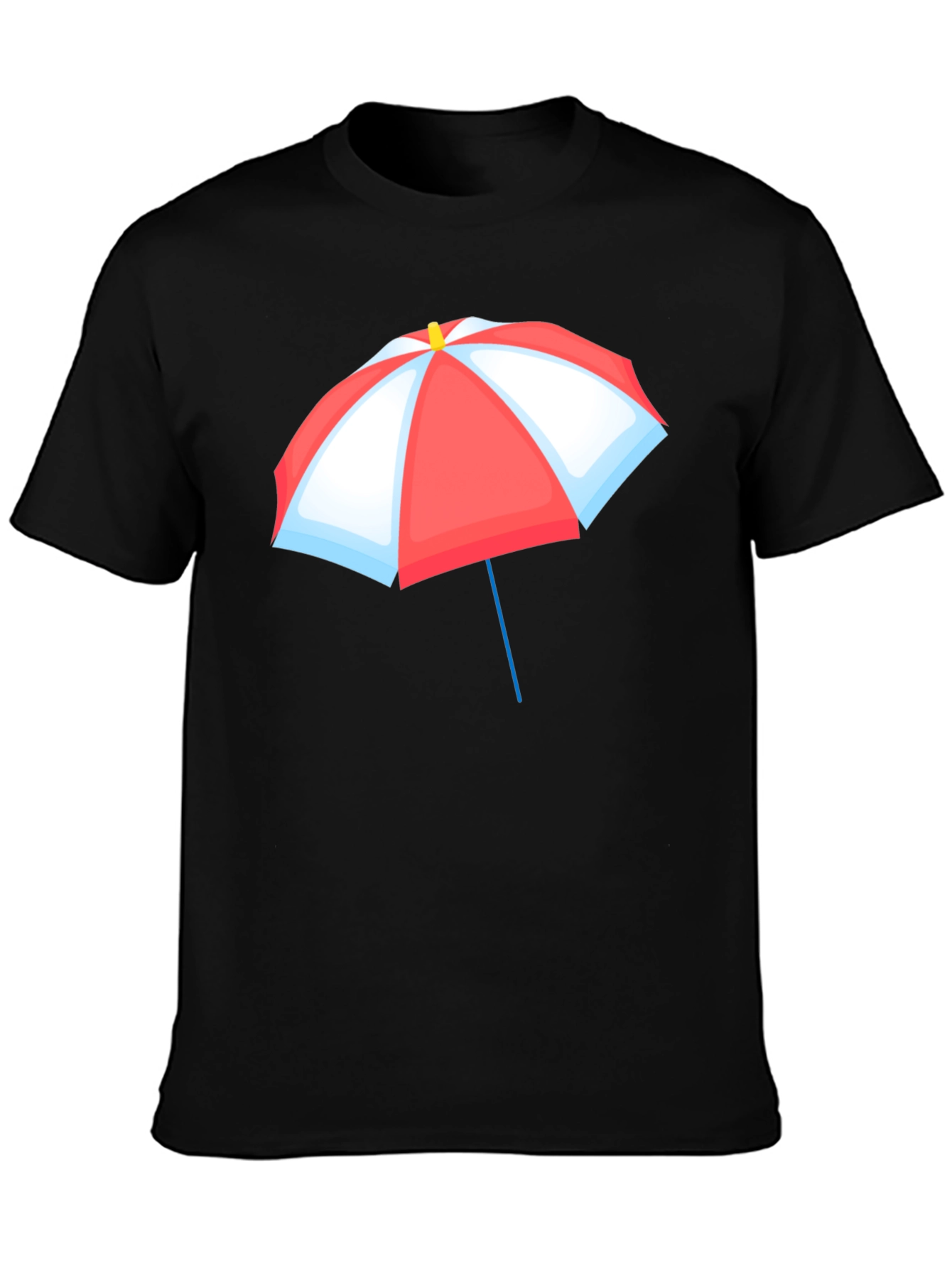 Umbrella Graphic T-Shirt - Black Casual Tee