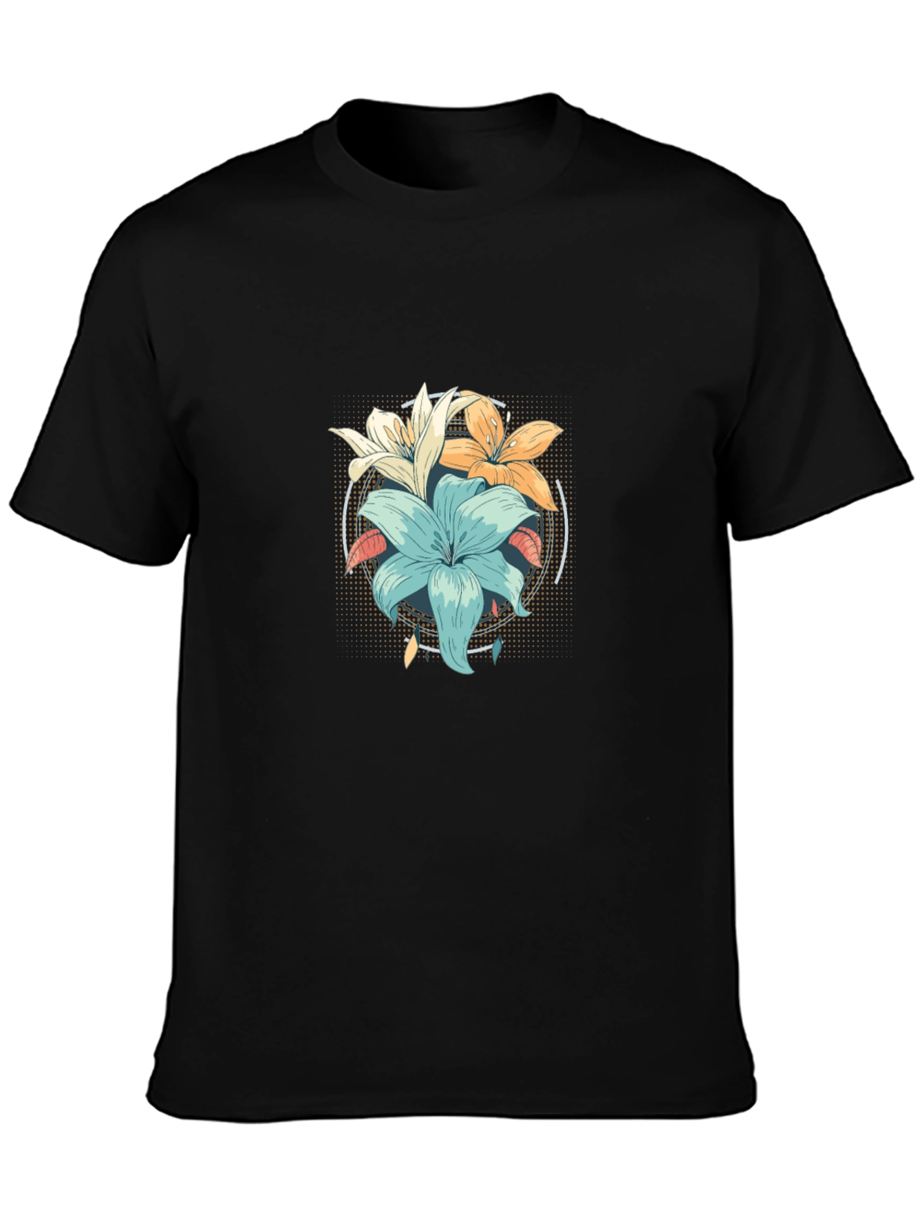 Floral Graphic T-Shirt - Stylish Mens Tee