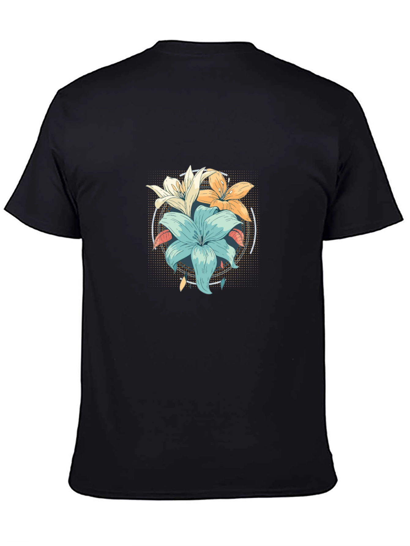 Floral Graphic T-Shirt - Stylish Mens Tee
