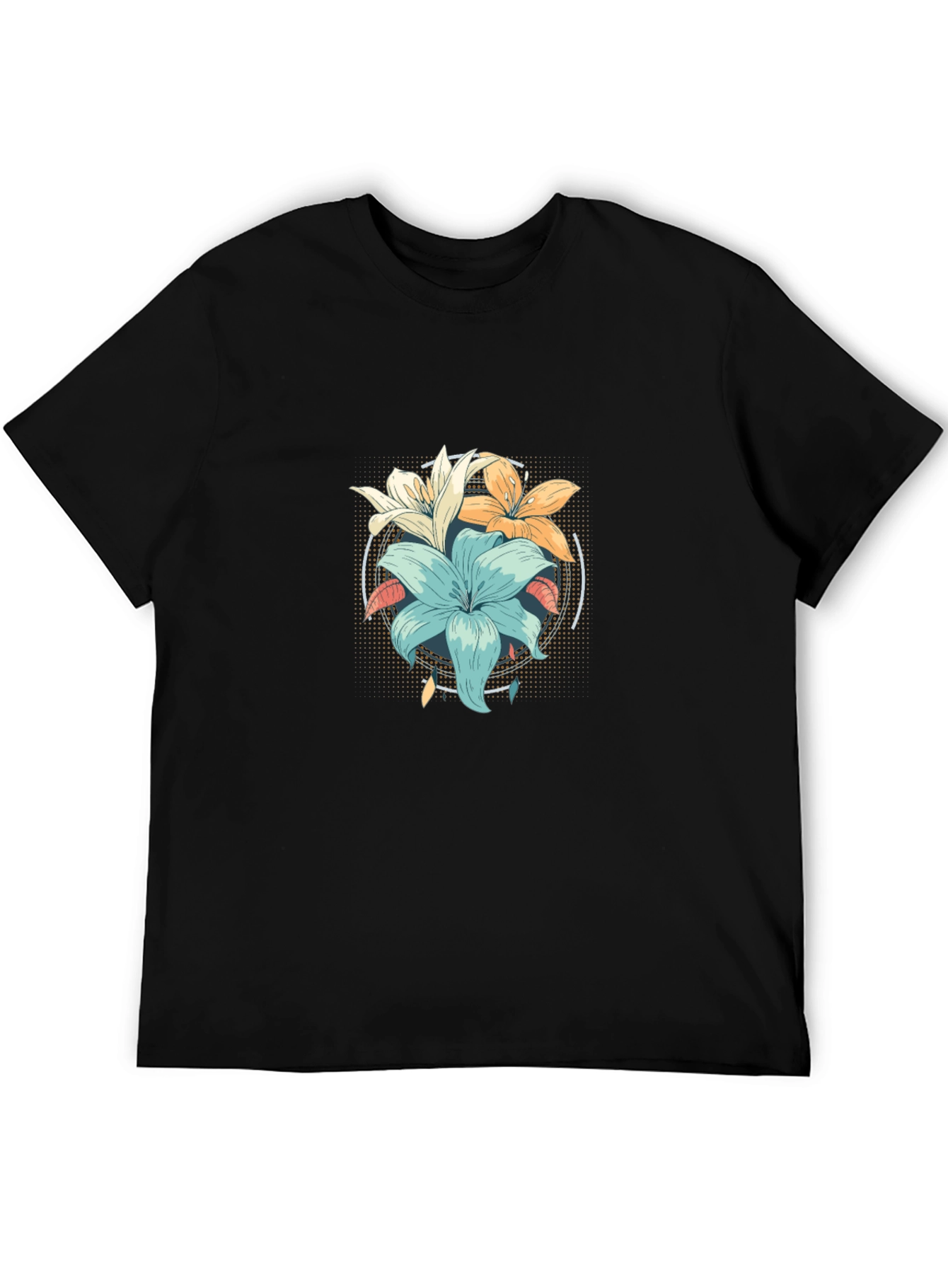 Floral Graphic T-Shirt - Stylish Mens Tee