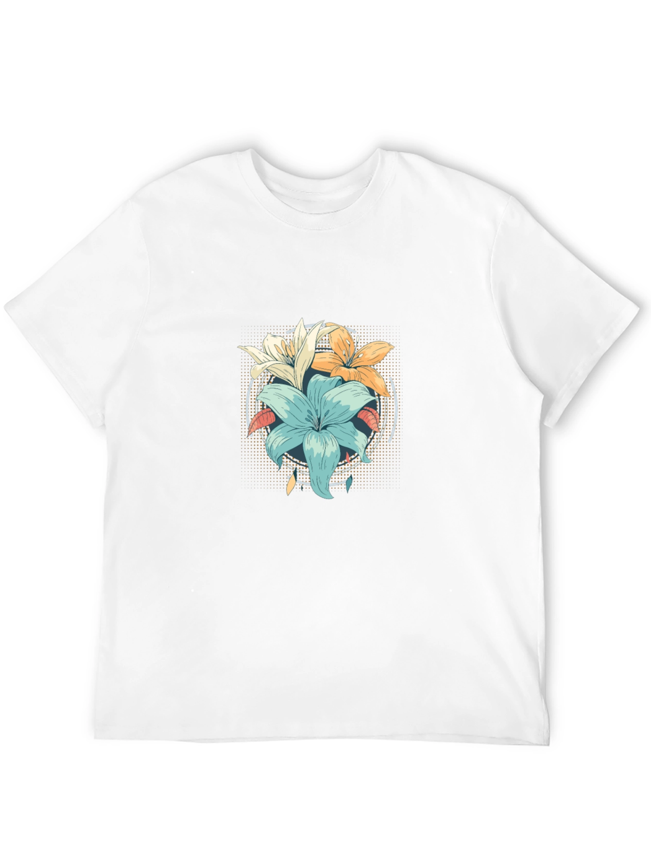 Floral Graphic T-Shirt - Stylish Mens Tee