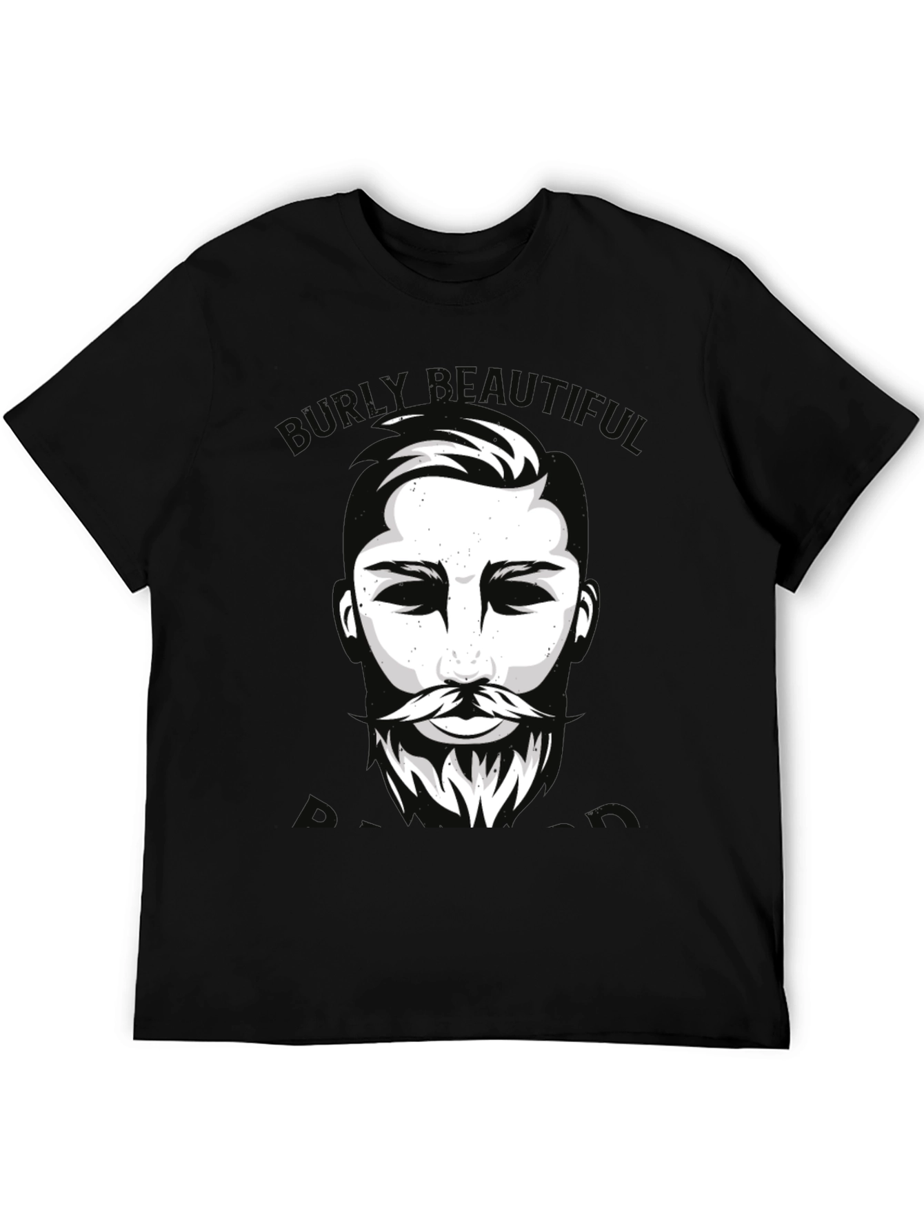 Burly Beautiful Graphic Tee - Mens Black T-Shirt