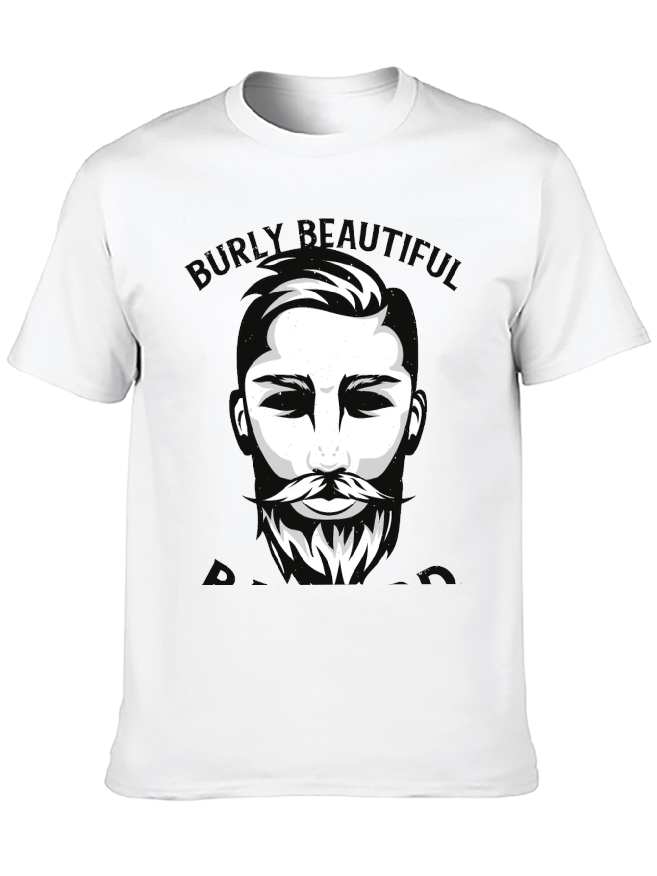Burly Beautiful Graphic Tee - Mens Black T-Shirt