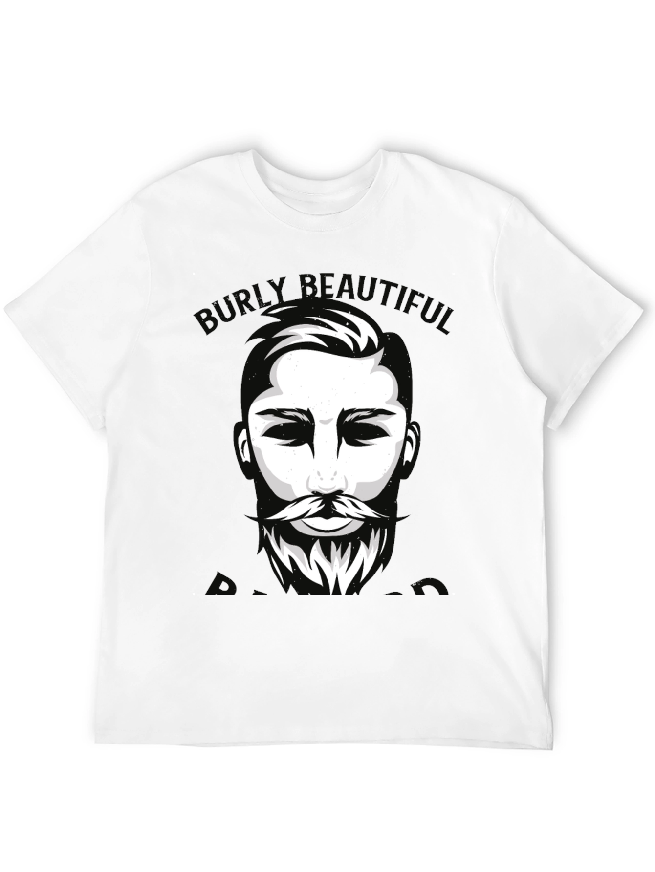Burly Beautiful Graphic Tee - Mens Black T-Shirt