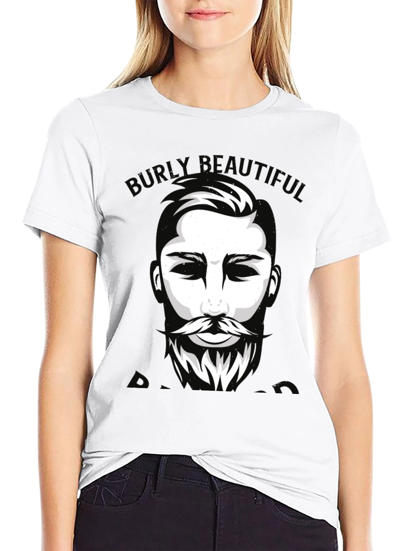 Burly Beautiful Graphic Tee - Mens Black T-Shirt