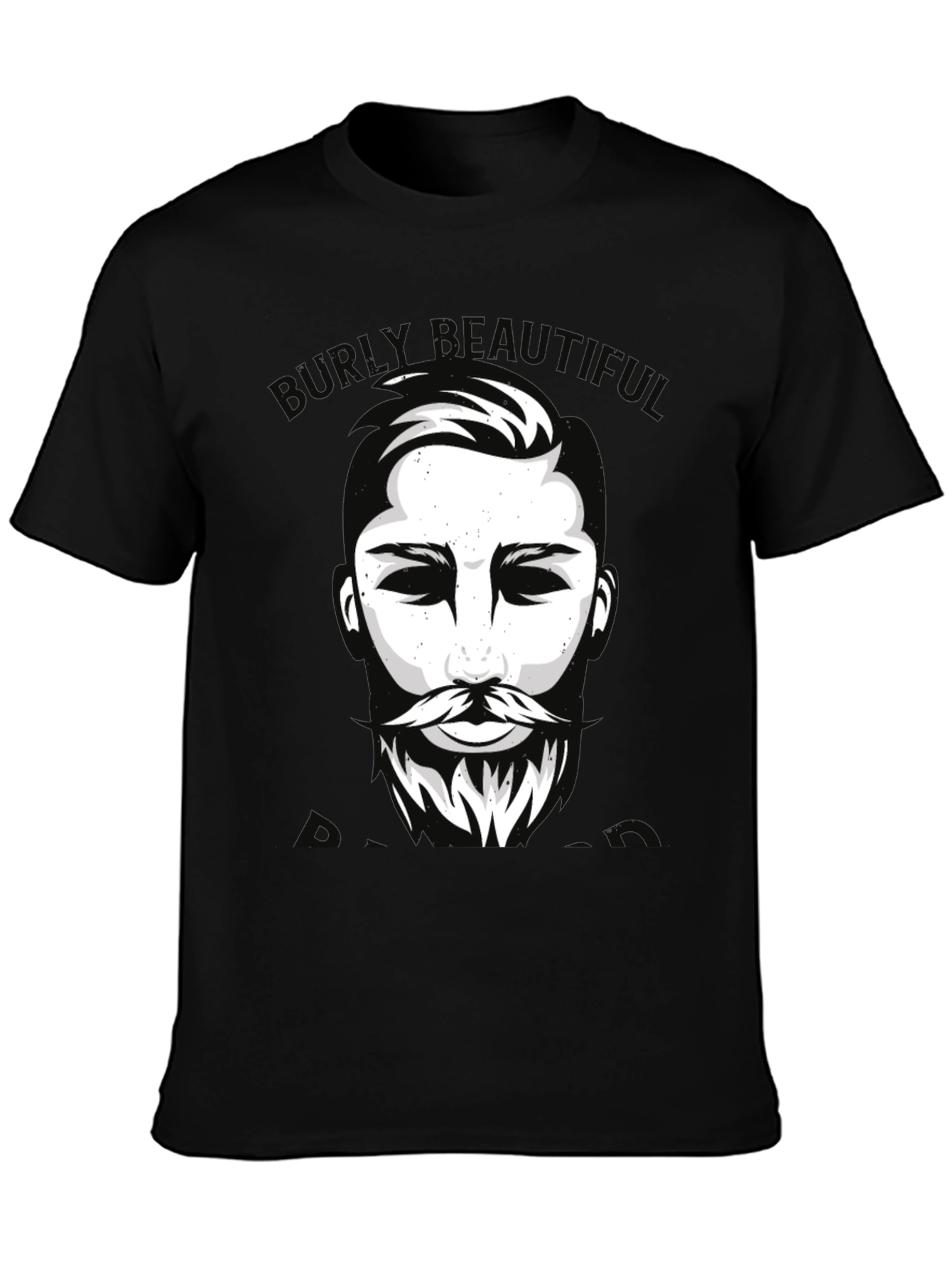 Burly Beautiful Graphic Tee - Mens Black T-Shirt
