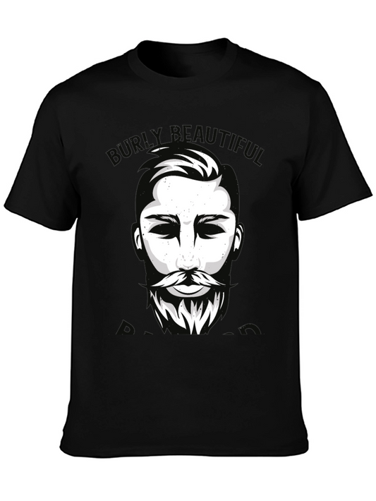 Burly Beautiful Graphic Tee - Mens Black T-Shirt