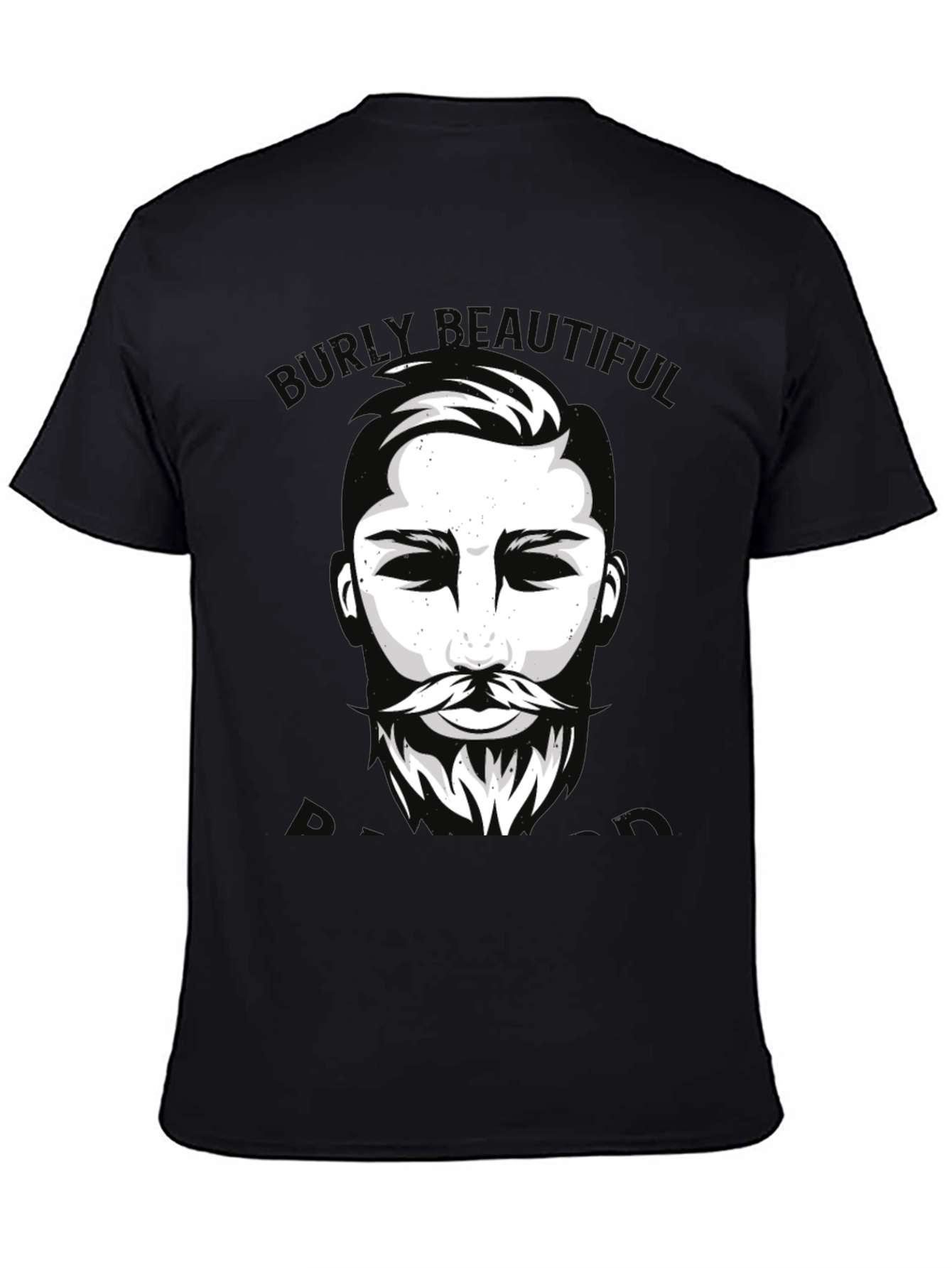 Burly Beautiful Graphic Tee - Mens Black T-Shirt