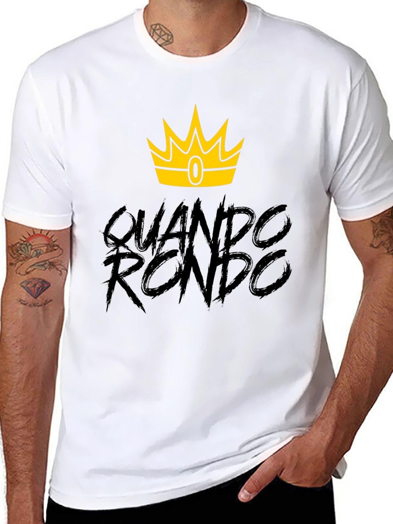 Quando Rondo Crown Graphic Tee - Black