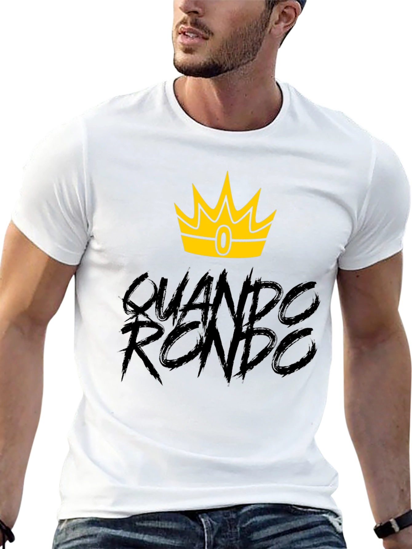 Quando Rondo Crown Graphic Tee - Black