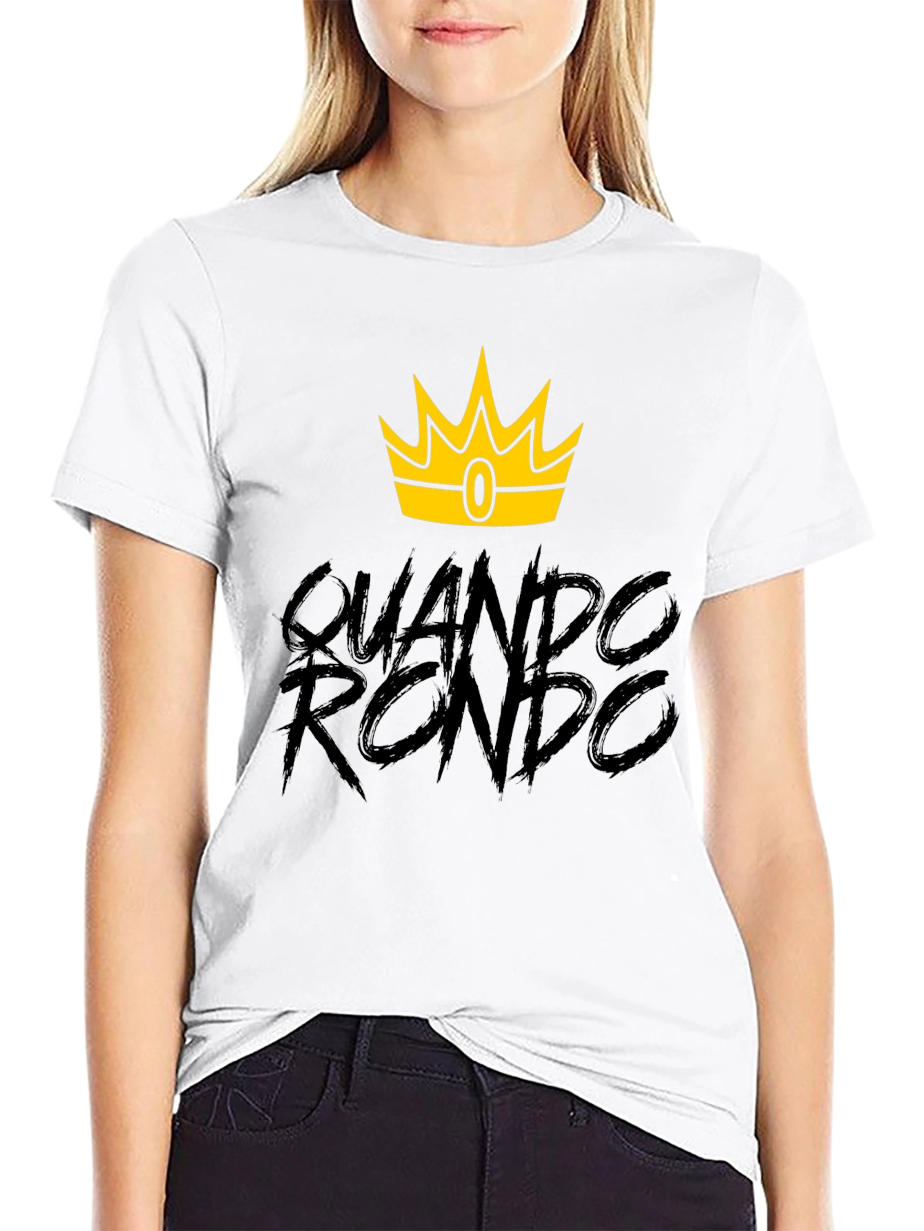 Quando Rondo Crown Graphic Tee - Black